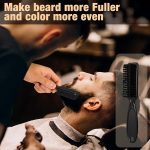 ⁦Beauty beast Beard Pencil Filler for man Water Proof Beard pen and beard brush Long Lasting Coverage Natural Finish, Male Mustache Repair Shape, Effective Enhance Facial Hair（BLACK）⁩ - الصورة ⁦4⁩