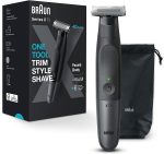 Braun Series XT5 – Beard Trimmer, Shaver and Electric Razor for Men, Body Grooming Kit, One Tool for Stubble, Hair, Groin, Underarms, XT5100 Wet & Dry all-in-one tool with 5 attachments