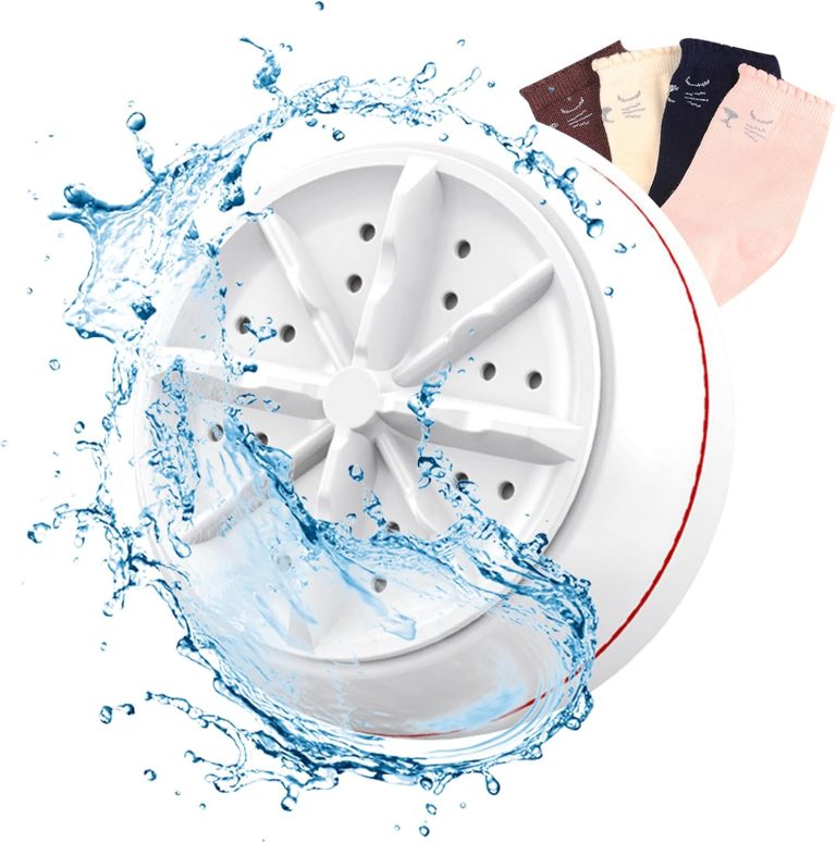 Mini Portable Washing Machine, USB Powered 18W Powerful Power Washer Chargeable Turbo Washer, Mini Washing 3 in 1 Small Washers for Travel, School, Outdoor Camping, Apartments (Assorted Colors)