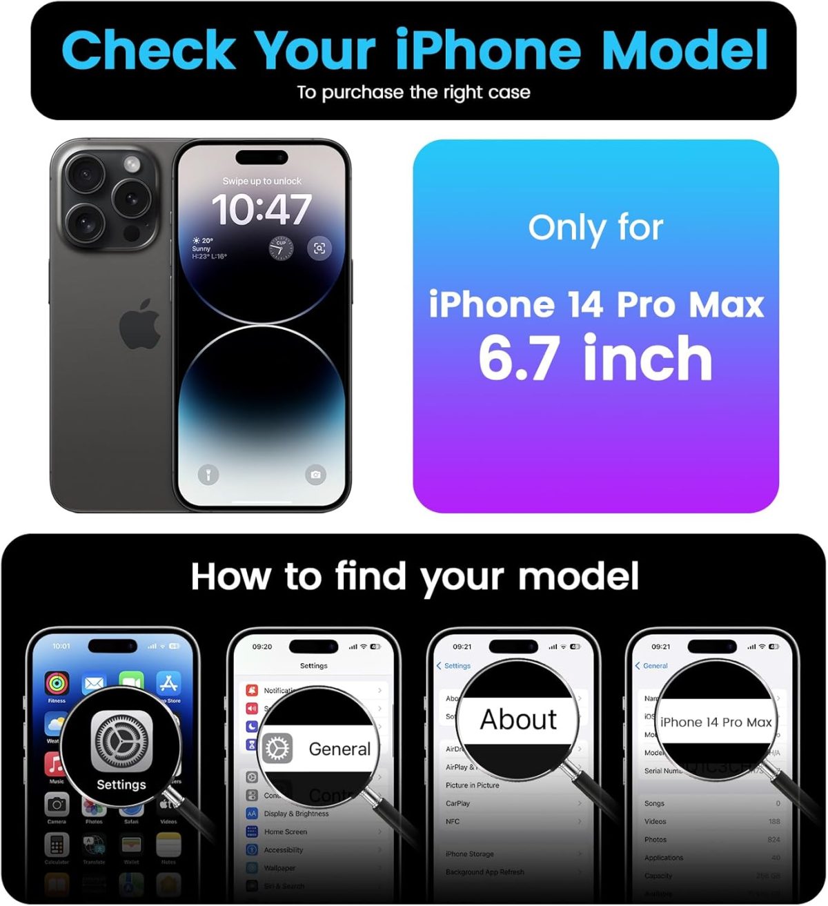 ⁦OTOFLY for iPhone 14 Pro Max Case Magnetic Silicone Shockproof Slim Thin Phone Case 6.7 inch (Lilac Purple)⁩ - الصورة ⁦2⁩