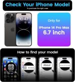 ⁦OTOFLY for iPhone 14 Pro Max Case Magnetic Silicone Shockproof Slim Thin Phone Case 6.7 inch (Lilac Purple)⁩ - الصورة ⁦2⁩