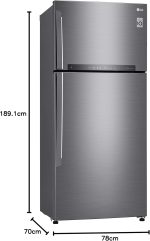 ⁦LG - Refrigerator GN-H722HLHL - LED Display, 18 Cubic Feet - 506L (Local Warranty)⁩ - الصورة ⁦5⁩