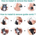 ⁦Vgr V-055 Men Shaver & Hair Trimmer : Effortless Grooming, Customizable Cutting, Fast Charging, Corded And Cordless Use - Your Ultimate Grooming Solution (Black)⁩ - الصورة ⁦5⁩