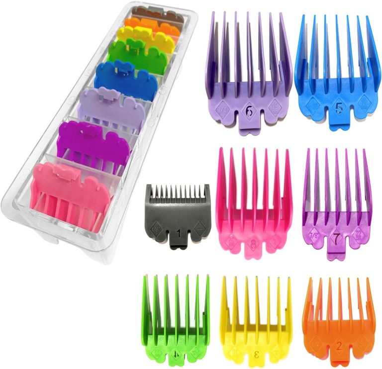 HMM 8 Pieces Guide Combs Sized from 1/8”to 1”(3mm-25mm), Replacement Guards Set Fits for Most Full Size Hair Clippers/Trimmers