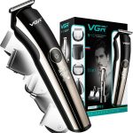 VGR V-107 Professional 11in1 IPX6 Washable Grooming Kit Trimmer for Men, 150 min Runtime (Silver, Black)