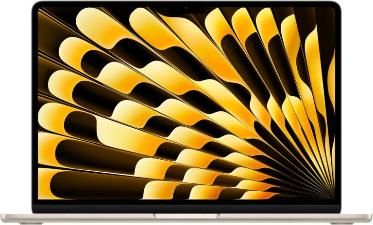 Apple 2024 MacBook Air (13-inch, Apple M3 chip with 8‑core CPU and 8‑core GPU, 8GB Unified Memory, 256GB) - Starlight