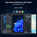 ⁦MUNBYN Rugged Tablet IRT08, 10.1 inch Windows Tablet, Windows 11 Pro, 8GB+128GB, Intel N5100,Sunlight Readable, 4G LTE GPS Heavy Duty Industrial Outdoor Work PC, BT5.1 Wi-Fi, 2Y Protection⁩ - الصورة ⁦2⁩