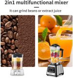 ⁦SOKANY SK-999 5000W High Performance Blender, 9 Speed, 2-in-1 [2.5L Blender & Smoothie, Coffee Grinder], Crushed Ice Function, Self-Cleaning Function, BPA Free⁩ - الصورة ⁦3⁩