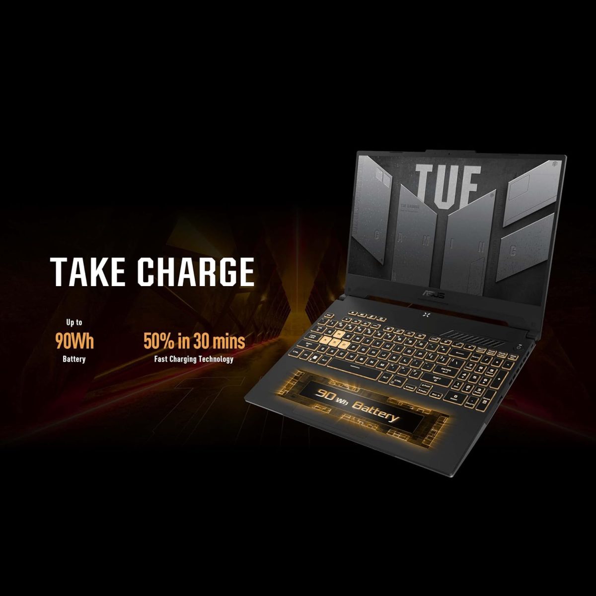 ⁦ASUS TUF Gaming F15, Intel Core i7-13620H, 8GB DDR5-4800 * 2, NVIDIA GeForce RTX 4060, 8GB GDDR6, 15.6" (1920 x 1080) 16:10 144HZ, 1TB SSD, Windows 11 (FX507VV-LP156W) 1 Year Warranty by ASUS⁩ - الصورة ⁦10⁩