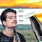 ⁦V-339 Professional Dual-Sided Hair Trimmer, 600mAh Battery, IPX7 Waterproof, 90-Min Runtime, 5 Stubble Combs, USB Charging⁩ - الصورة ⁦2⁩