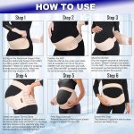 With Magic Pregnancy Belt 3-in-1 No Daily Fatigue, Balance Belly Weight Distribution, Reduce Back Pain, Free Movement Comfortable and Safety.(Pack of 2)