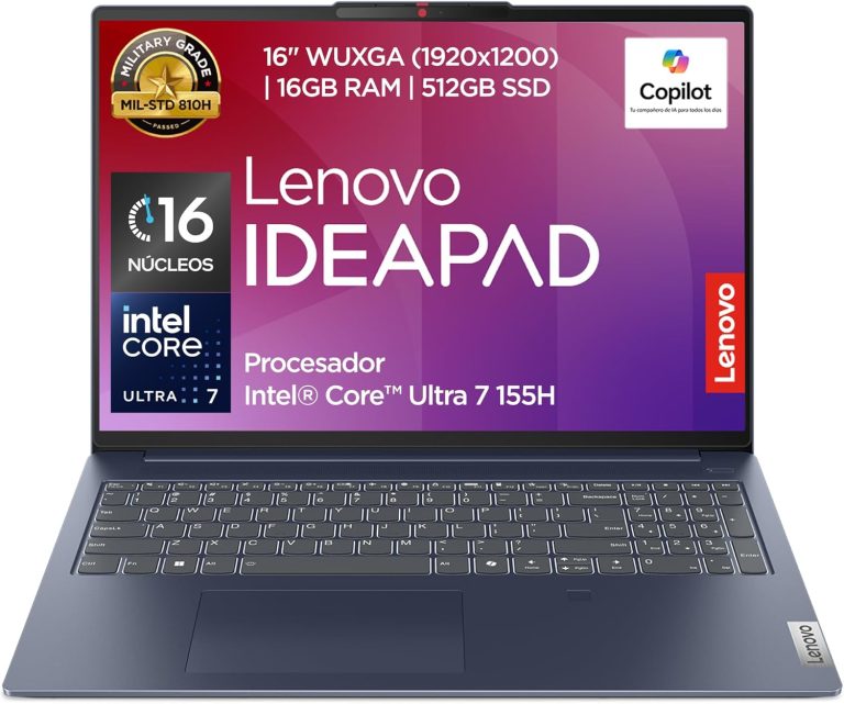 Lenovo IdeaPad Slim 5 16IMH9 Laptop | 16" WUXGA Intel Core Ultra 7 155H 16GB RAM 512GB SSD | Integrated NPU Intel AI Boost 11 Tops | Windows 11 Home