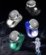 Mini Electric Hair Trimmer, Rechargeable Facial Shaver, Unisex Body Hair Removal Device