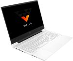 ⁦HP Victus 16-e1027ne Gaming Laptop - Ryzen 5-6600H 6-Cores, 16 GB DDR5-4800 MHz RAM, 512GB SSD, 16.1" FHD (1920X1080) 144 Hz IPS, NVIDIA GeForce RTX 3050 4GB GDDR6 Graphics, Backlit Keyboard - white⁩ - الصورة ⁦2⁩