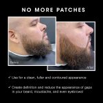 ⁦Pacinos Beard Pencil Filler - Water Proof, Long Lasting Coverage & Natural Finish - Beard, Moustache & Eyebrows - Micro-Fork Tip for Seamless Application - Includes Bristle Brush for Blending (Black)⁩ - الصورة ⁦2⁩