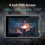 ⁦NERugged O Tablet M80J, 8 inch Windows 11 Pro Tablet, 8GB+128GB, Celeron N5100, IP65 Waterproof, MIL-STD-810H, 5000mAh, Industrial Outdoor Work PC w/ 8MP+5MP Camera, 4G LTE/WiFi/BT 5.0/NFC-Gray⁩ - الصورة ⁦4⁩