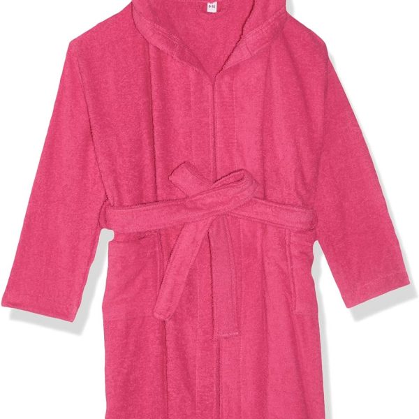 Rosa Home Cotton Bathrobe For Boys - Fuchsia, 8-10 Years