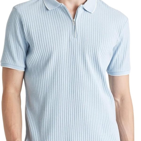 DeFacto Mens Smart Casual Slim Fit Polo Neck Short Sleeve Knitted Polo T-Shirt Polo (pack of 1)