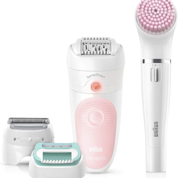 Braun Silk-épil Beauty Set 5 5/875 BS Wet & Dry epilator with 3 extras incl. Braun FaceSpa