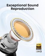 ⁦Soundcore Liberty 5 by Anker, Noise-Cancelling Wireless Earbuds, 2x Stronger Voice Reduction, Adaptive Noise Cancellation, Fast Charging, Dolby Audio, 6-Mic AI Clear Calls,18 Months Warranty, Black⁩ - الصورة ⁦5⁩