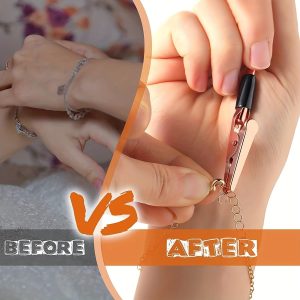 ⁦fashion mania 1 Pcs Bracelet Helpers Tool Fastening and Hooking Tools Bracelet Assistance Tool for Jewelry Bracelet Watch Clasps（rose gold）⁩ - الصورة ⁦3⁩