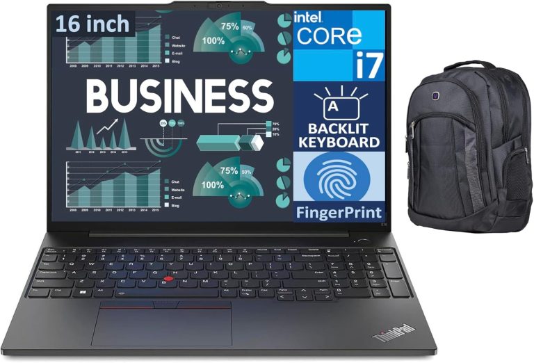 Lenovo ThinkPad E16 Gen 1 Home & Business Laptop (Intel i7-1355U 10-Core, 16.0" 60 Hz Wide UXGA (1920x1200), Intel Iris Xe, 40GB RAM, 1TB M.2 2242 PCIe SSD, Win 11 Pro) with Premium Backpack