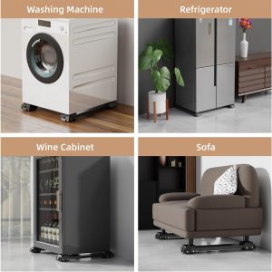 ⁦EWX Heavy Duty Appliance Rollers, Fourth Generation Extendable Appliance Rollers Adjustable Base For Washer and Dryer, Easily Move Washing Machine, Furniture,Refrigerators,Wine cooler⁩ - الصورة ⁦7⁩