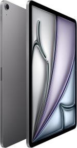 ⁦Apple 13-inch iPad Air (M3): Designed for Apple Intelligence, Liquid Retina Display, 256GB, 12MP Front/Back Camera, Wi-Fi 6E, Touch ID, All-Day Battery - Space Gray⁩ - الصورة ⁦2⁩