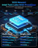 ⁦CHUWI FreeBook 13.5" 2-in-1 Laptop, 16GB LPDDR5 RAM 512GB SSD, Intel N150 (up to 3.6GHz), FHD 2256x1504, SSD 2TB Expansion, Windows 11 Touchscreen Laptops, Keyboard⁩ - الصورة ⁦2⁩