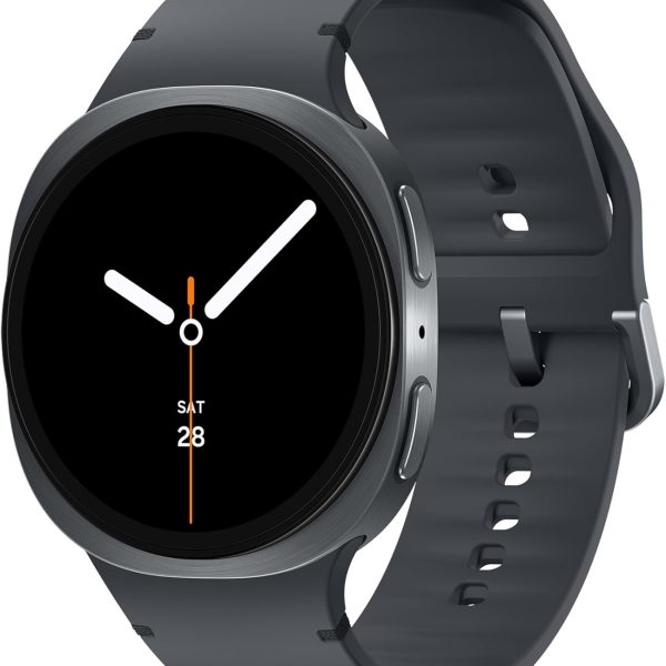 Samsung Galaxy Watch8 (44mm, LTE, Graphite) with 3nm Processor | Dual GPS | Sapphire Glass & Armor Aluminum | 5ATM & IP68 | BP, ECG, IHRN & Vascular Load Monitoring | Anti-oxidant Index