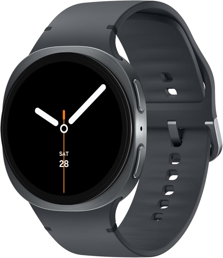 Samsung Galaxy Watch8 (44mm, LTE, Graphite) with 3nm Processor | Dual GPS | Sapphire Glass & Armor Aluminum | 5ATM & IP68 | BP, ECG, IHRN & Vascular Load Monitoring | Anti-oxidant Index