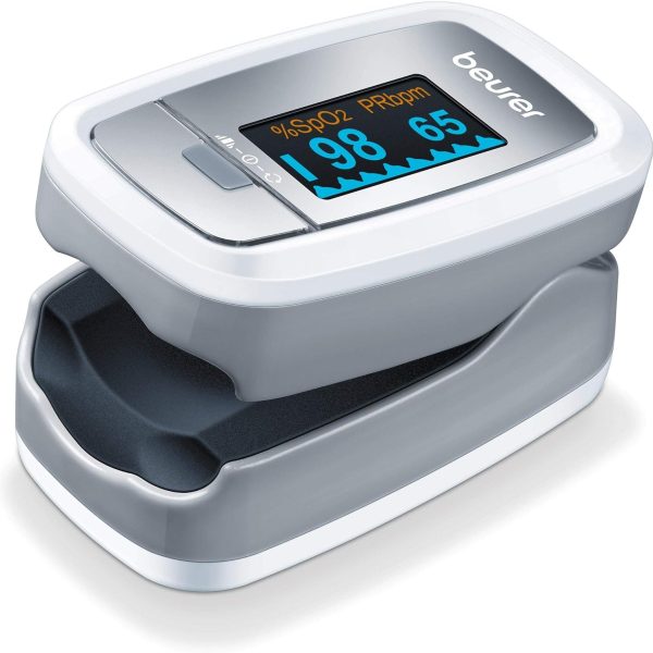 Beurer pulse oximeter with heart rate monitor - po30