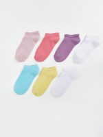 ⁦LC WAIKIKI Basic Girl Booties Socks 7-Pack⁩ - الصورة ⁦2⁩