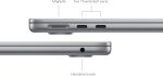 ⁦Apple 2024 MacBook Air 13-inch Laptop with M3 chip: 13.6-inch Liquid Retina Display, 8GB Unified Memory, 256GB SSD Storage, Backlit Keyboard, 1080p FaceTime HD Camera, Touch ID; Space Gray⁩ - الصورة ⁦5⁩