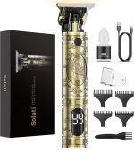 Hair clippers beard trimmer for men, professional cordless hair trimmer t-bladeds outliner grooming baldheaded shaver with 1500mah battery and 180 mins working time gifts for men (#2)