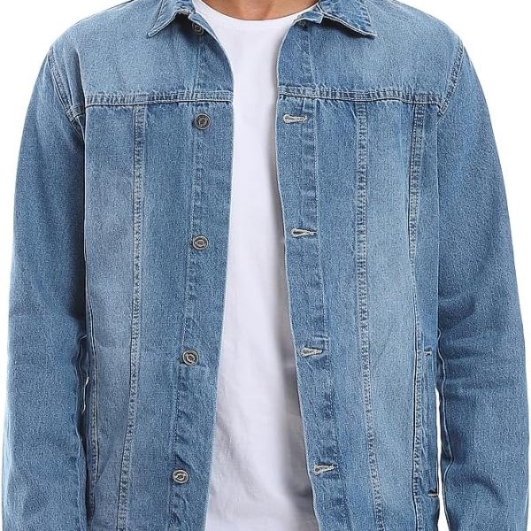 Andora Mens Full Buttoned Casual Denim Jacket