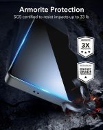 ⁦LOCKIVA ESR 2 Pack for Samsung Galaxy S25 Ultra Screen Protector, 9H+ Hardness HD Tempered Glass with Easy Installation, Auto Dust-Elimination Tool for Galaxy S25 Ultra [6.9”], Case Friendly⁩ - الصورة ⁦4⁩