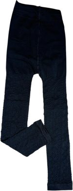 ⁦Girls Comfortable Legging Pants - Soft Cotton Material - Fashion Design - School & Play (Black, 2)⁩ - الصورة ⁦2⁩