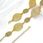 ⁦Waist Belt Elegant Stainless Steel Belt for Women's and Girl's Perfect for Jeans and Modern Styles HighQuality Accessory for Fashion Enthusiasts and Trendsetters⁩ - الصورة ⁦4⁩