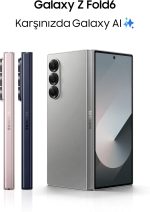 ⁦SAMSUNG Galaxy Z Fold6, 12GB RAM, 256GB Storage, Silver Shadow, Big Screen, 1 year Seller Warranty (International Version)⁩ - الصورة ⁦2⁩