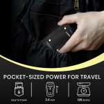 ⁦Vgr V-353 Professional Ultra Thin Shaver - Rechargeable Razor for Face Care & Beard Trimmer - Reciprocating Blade with USB Travel Shaver, Men's Electric Razor - Black⁩ - الصورة ⁦6⁩