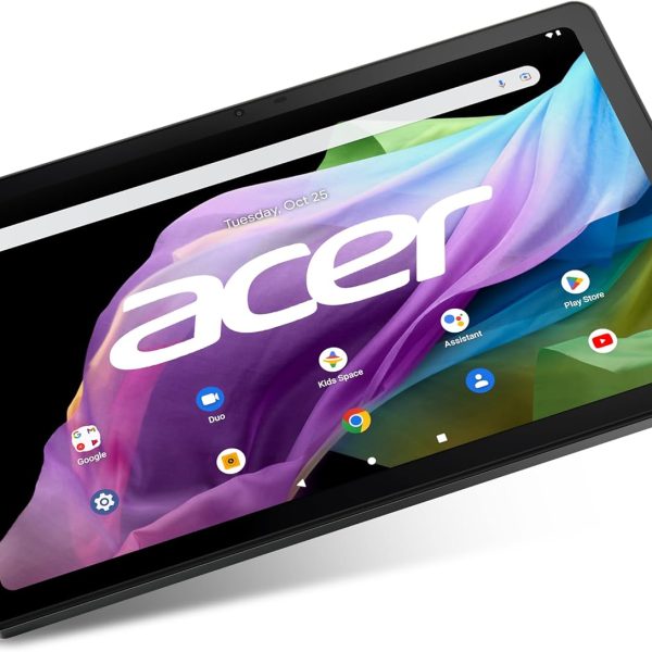 Acer Iconia Tab P10 P10-11-K68D Tablet | 10.4" 2K 2000 x 1200 IPS Touch | MediaTek MT8183C Octa-Core CPU | 6GB LPDDR4X | 128GB eMMC | WiFi-5 | Front 5MP & Rear 8MP Webcam | Portfolio Case | Android 12
