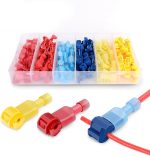 ⁦Nilight 120 Pcs/60 Pairs Quick Splice Wire Terminals T-Tap Self-stripping with Nylon Fully Insulated Male Quick Disconnects Kit⁩ - الصورة ⁦4⁩