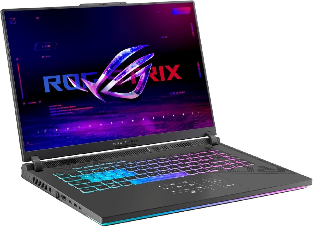 ⁦ASUS ROG STRIX G16 G614JIR-N3009W- I9 14900HX- 16GB DDR5-1TB SSD- RTX 4070 8GB- 16″ FHD 165HZ- WIN 11- ROG BACKPACK⁩ - الصورة ⁦6⁩