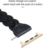 ⁦Wearlizer Watch Band Connector Compatible with Apple Watch Band Adapter, Replaceable Metal Connection Adapter with Replacement Tool for iWatch Ultra Series 8 7 6 5 4 3 2 1 22mm Width Straps⁩ - الصورة ⁦4⁩