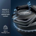 ⁦Philips Shaver Series 5000 Wet and Dry Electric Shaver, Gentle on Skin with SkinIQ Technology, SteelPrecision Blades, Power Adapt Sensor, 360-D Flexing heads, Integrated Pop-Up Trimmer – S5588/30⁩ - الصورة ⁦8⁩