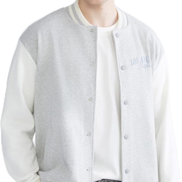 LC WAIKIKI Men Standard Fit Long Sleeve College Jacket