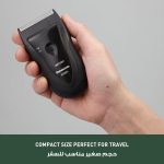 ⁦Panasonic Single Blade Travel Shaver with 8,500 RPM Wet/Dry Operation, Cordless | Lightweight Shaver with Ergonomic Grip, ES3831K, Black⁩ - الصورة ⁦6⁩