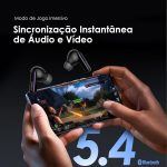 ⁦Oraimo SpaceBuds Hybrid (OTW-630), ANC True Wireless Earbuds, 4 Mic AI Noise Cancellation, 40-Hr Long Playtime, Type-C, Antibacterial Eartips, Waterproof: IPX4 – Space Grey (12 Month Warranty)⁩ - الصورة ⁦3⁩