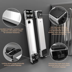 ⁦EWX Heavy Duty Appliance Rollers, Fourth Generation Extendable Appliance Rollers Adjustable Base For Washer and Dryer, Easily Move Washing Machine, Furniture,Refrigerators,Wine cooler⁩ - الصورة ⁦3⁩
